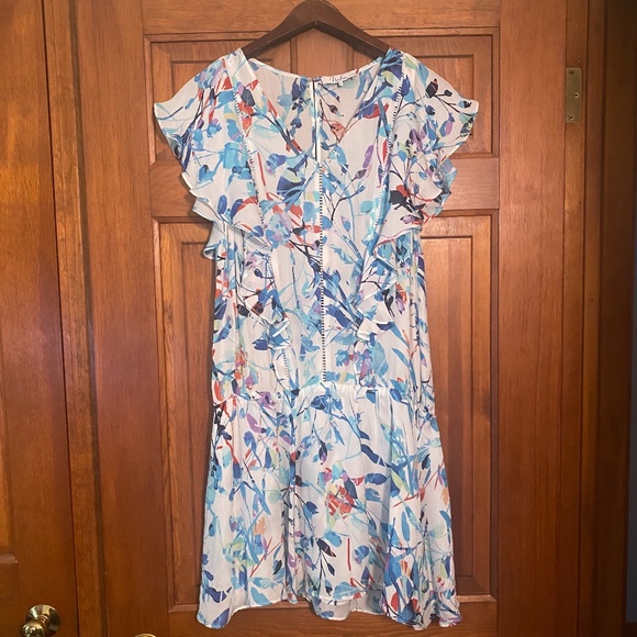 Parker Lana Drop Waist Silk Dress in Catalonia size XS - Picture 4 of 16